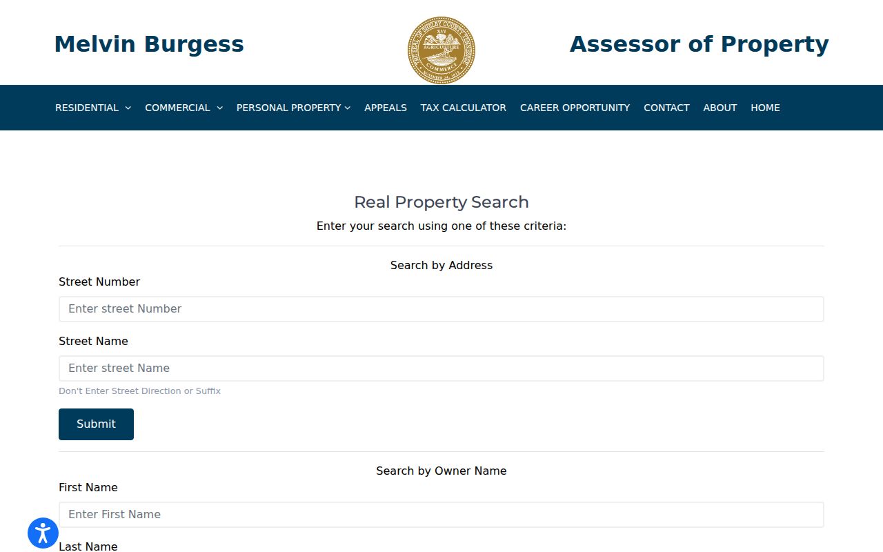 Collierville people search using the Shelby County property portal